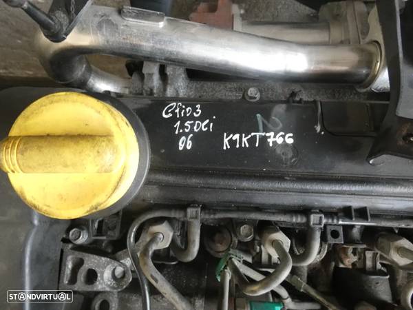 Motor Renault 1.5 Dci com referencia K9K766 - 1