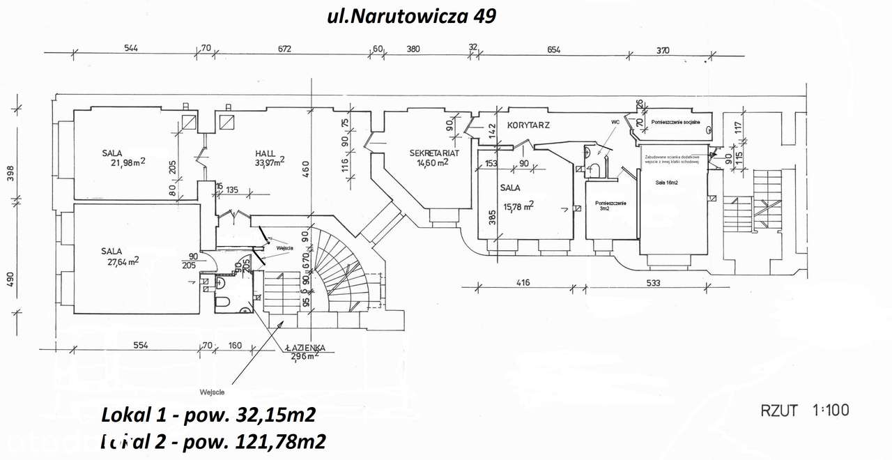 Na sprzedaż lokal biurowy usługowy - kancelaria przy SĄDZIE OKRĘGOWYM-13