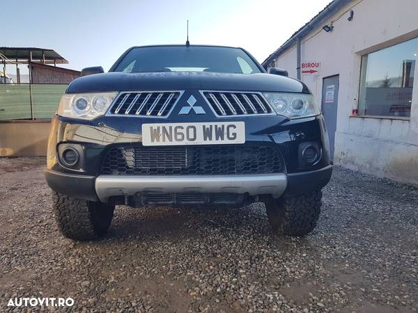 Bara fata Mitsubishi L200 Facelift 2010 - 2015 NEGRU X08 (613) model fara spalatoare far ... - 1