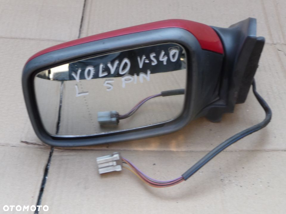 VOLVO S40 V40 95-04 LUSTERKO LEWE ELEKTRYCZNE 5PIN CZERWONE - 2