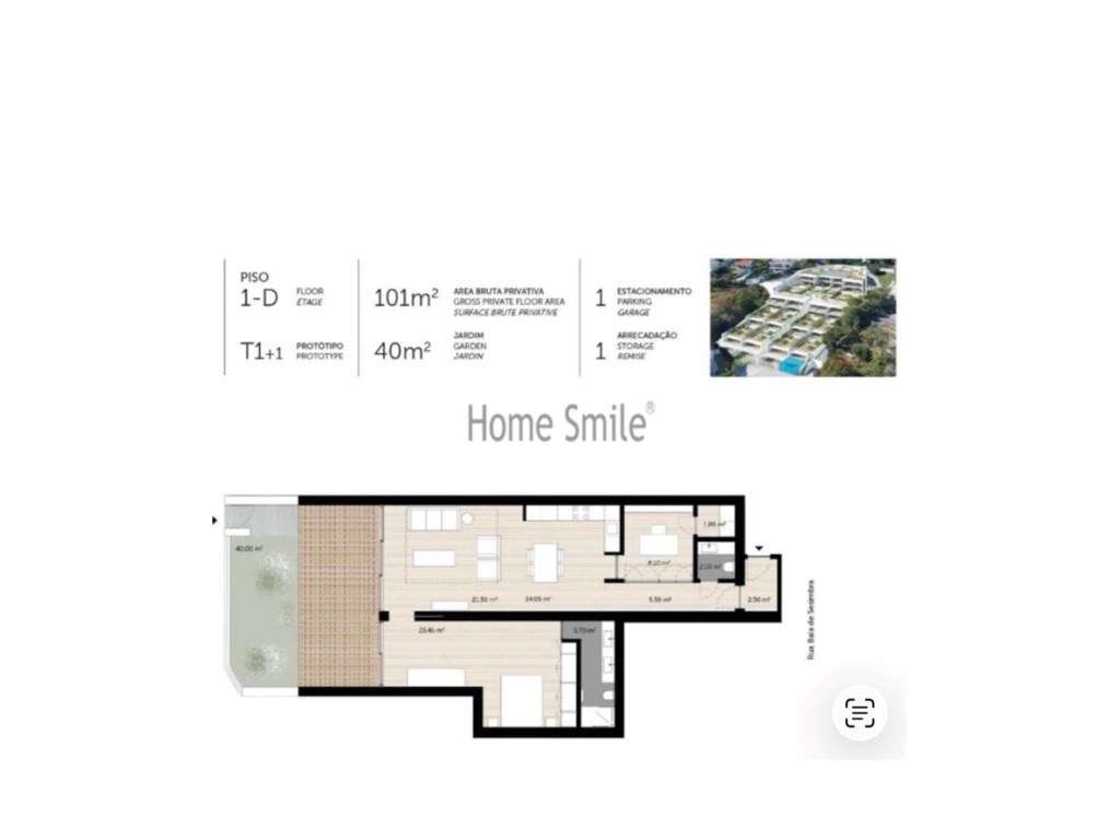 T1+1 . JARDIM PRIVADO. PISCINA . VISTA MAR-37