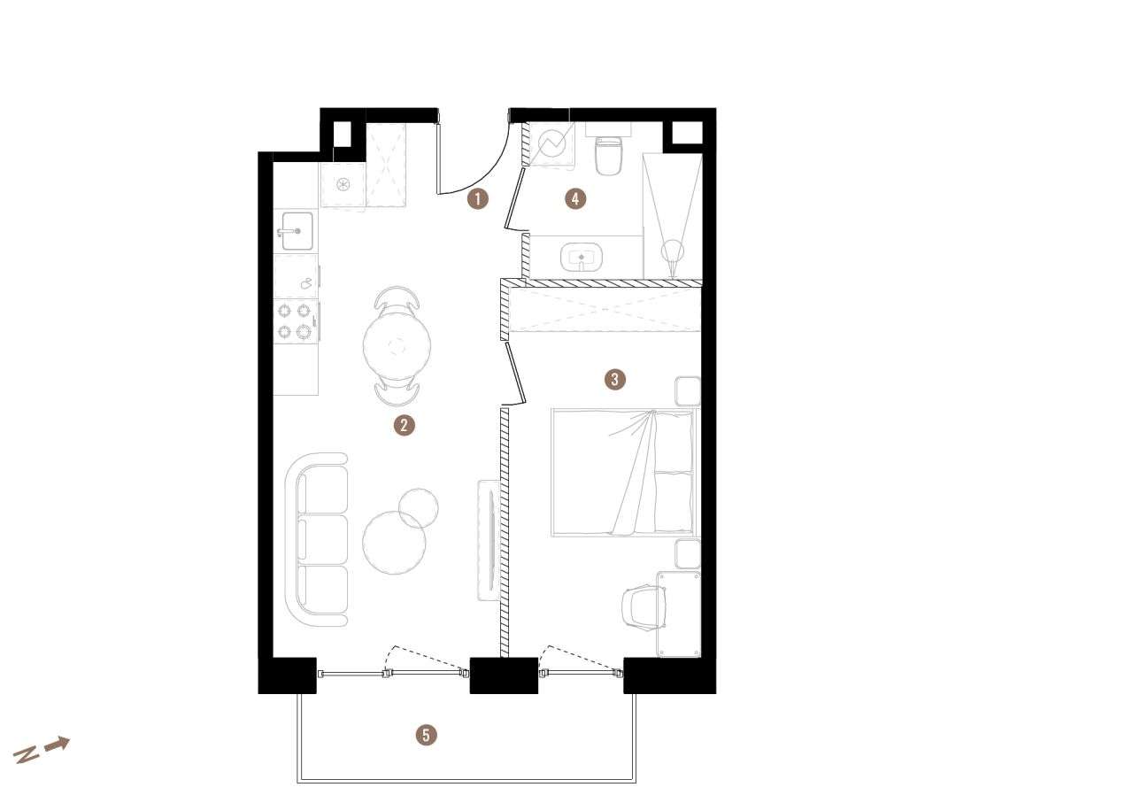 Nowoczesne mieszkanie 2-pokojowe w centrum Katowic-18