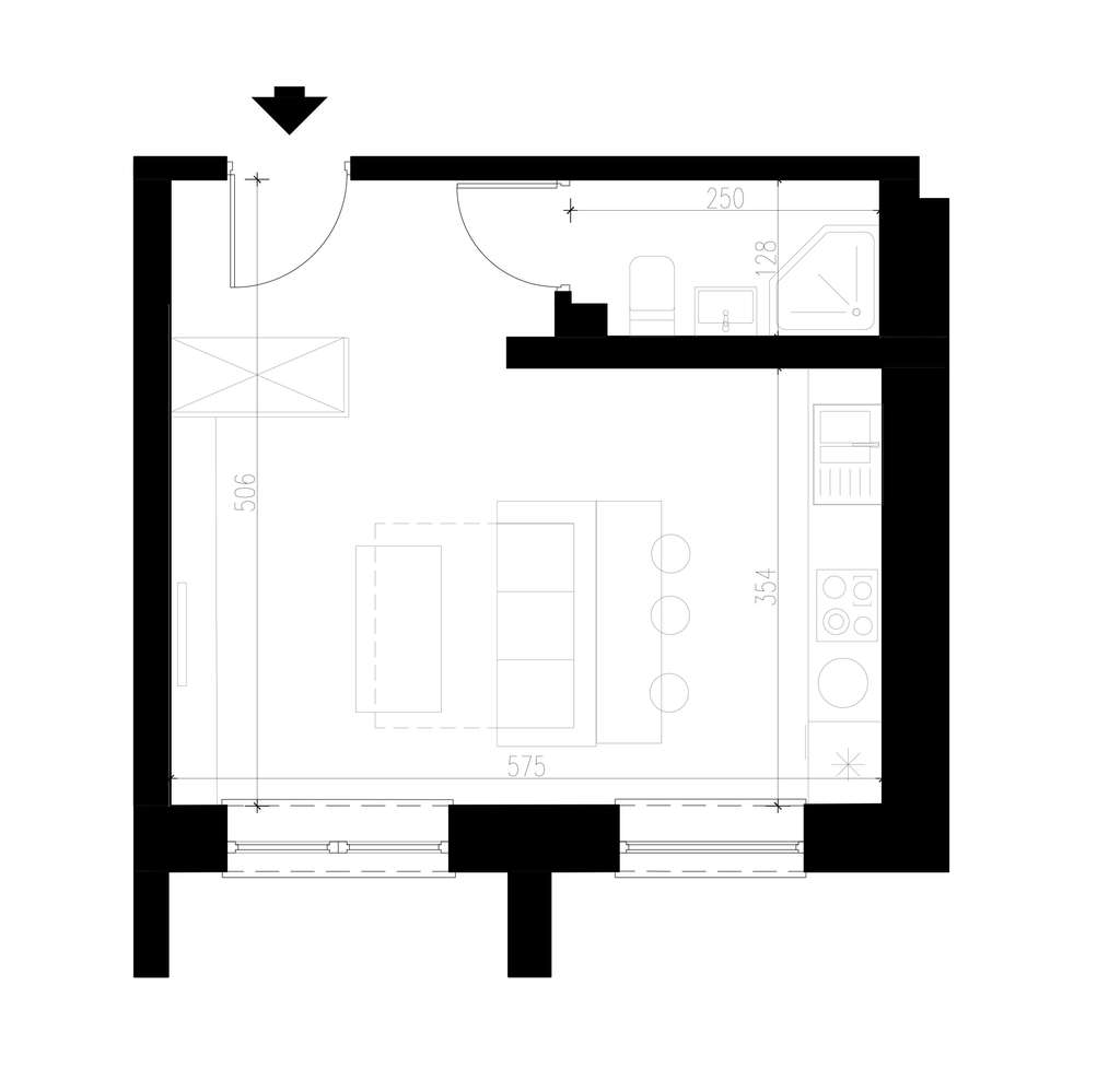 Mieszkanie 27,5 m2 na parterze, ul. PCK 13, po remoncie-0