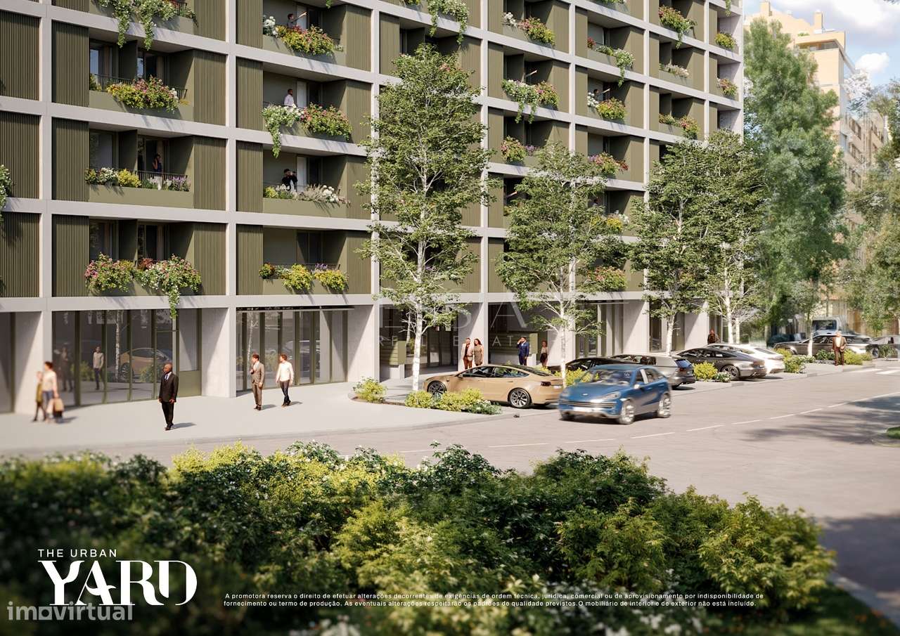 Apartamento T2 com Varanda no The Yard Urban nos Jardins da Arrábida-8