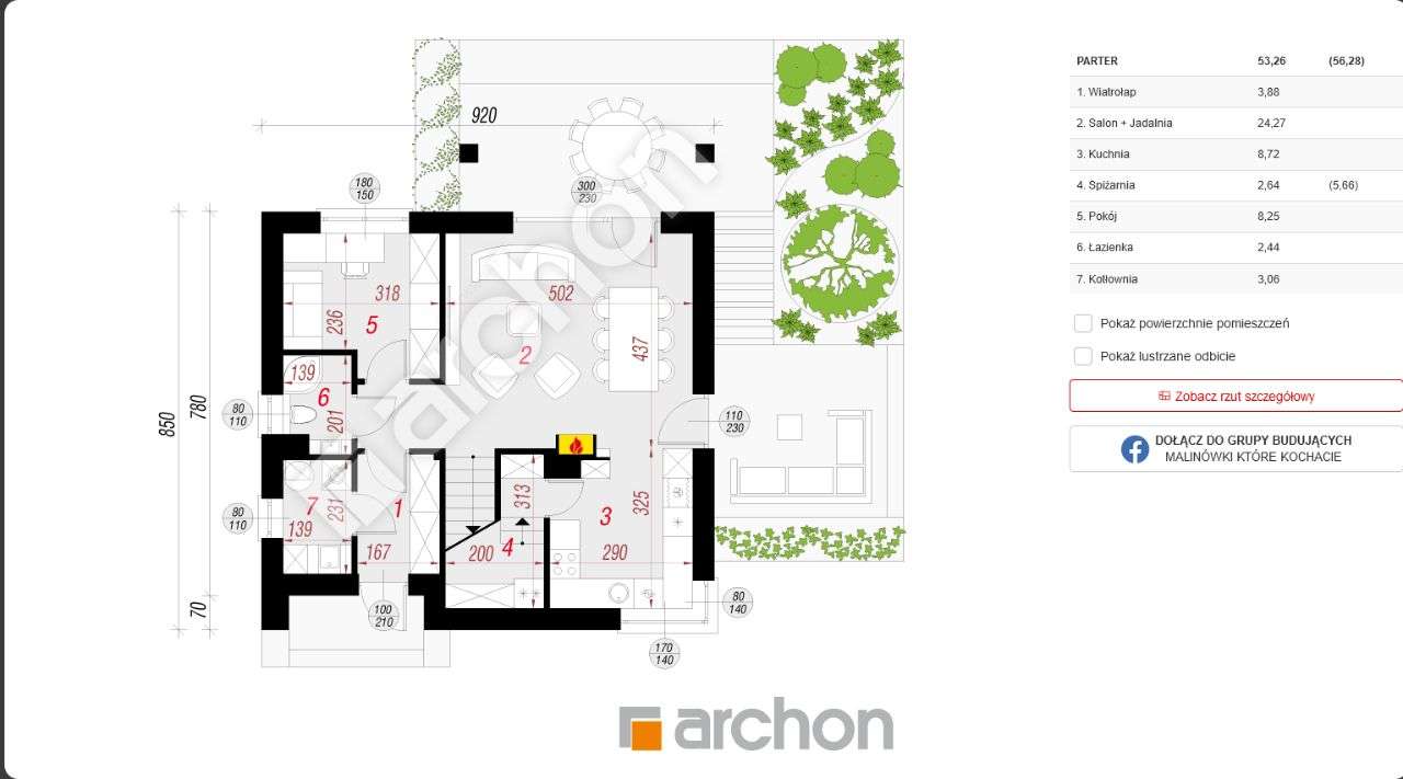 Sprzedam dom, "W Malinówkach 2" , WYSOKI STANDARD - Pełny obrazek: 5/7