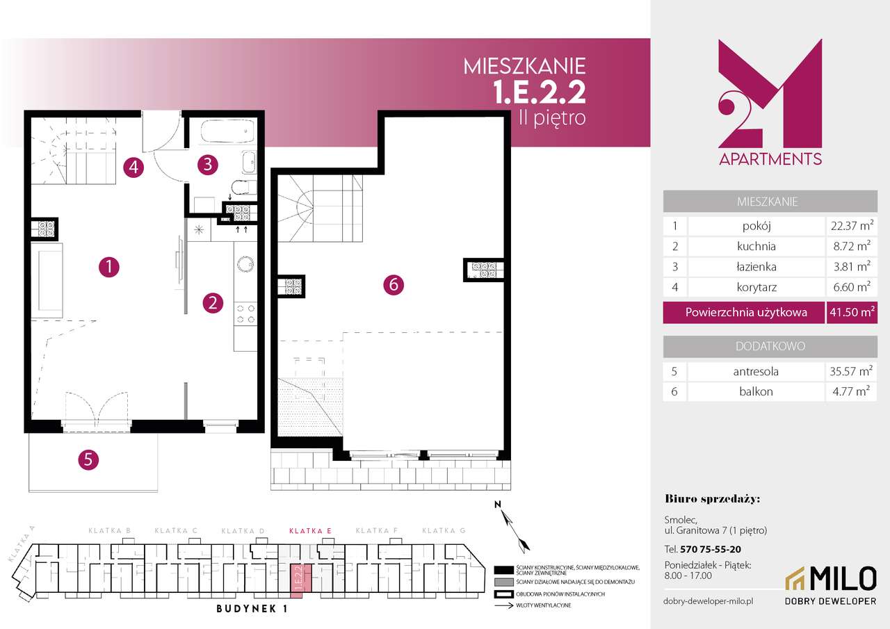 Mieszkanie 1.E.2.2 - Pełny obrazek: 2/7