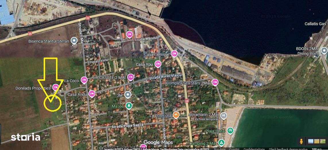 Teren de vanzare in 2 Mai -Vama Veche-2