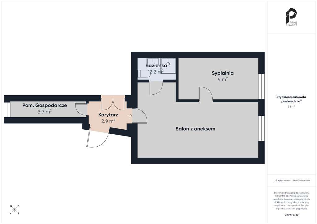 Mieszkanie 2pokojowe z parkingiem w Śródmieściu-10