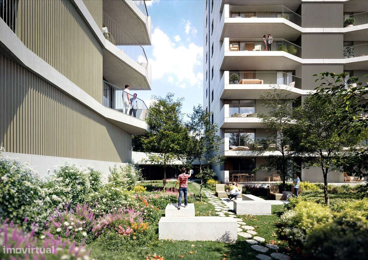 Apartamento T1 com Varanda no The Urban Yard | Jardins da Arrábida-4