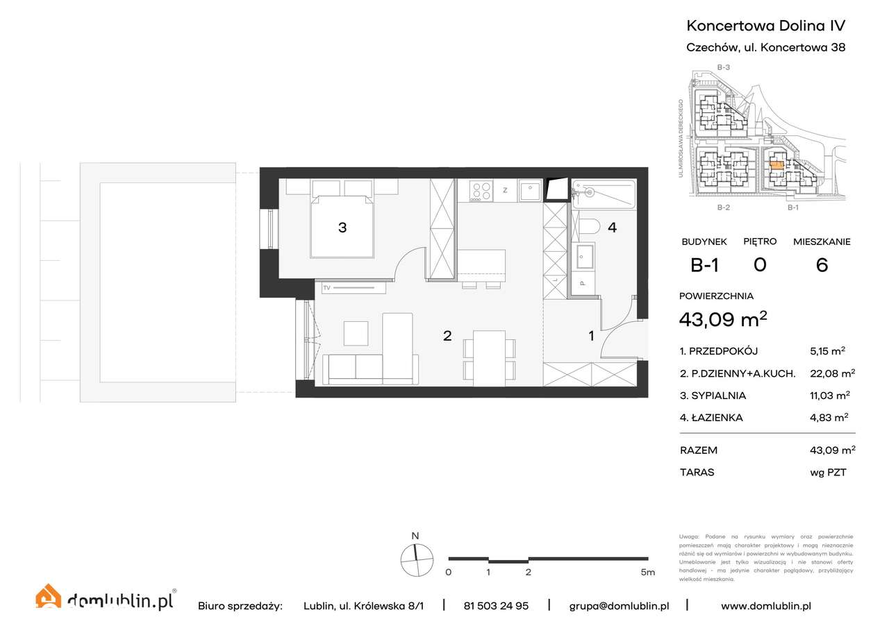 Osiedle Koncertowa Dolina | mieszkanie 2-pok. | 6 - Pełny obrazek: 2/8