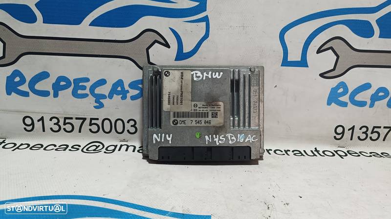 CENTRALINA ECU MOTOR BMW SERIE 1 E87 116i 16V 115CV N45B16A N45B16AC 7545046 7546880 0261209016 DME7545046 7545046 E81 E82 E88 SERIE 3 E90 E91 316i - 3