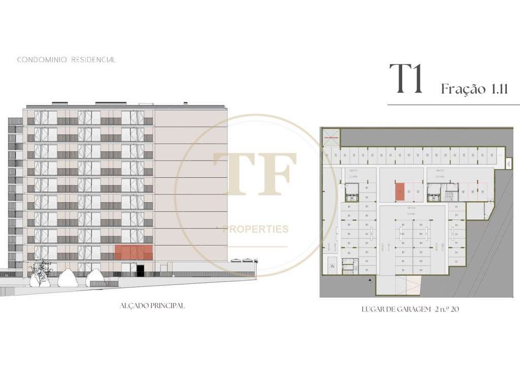 T1 Novo com Varanda | Piso 1 | Monte da Virgem Flats-14