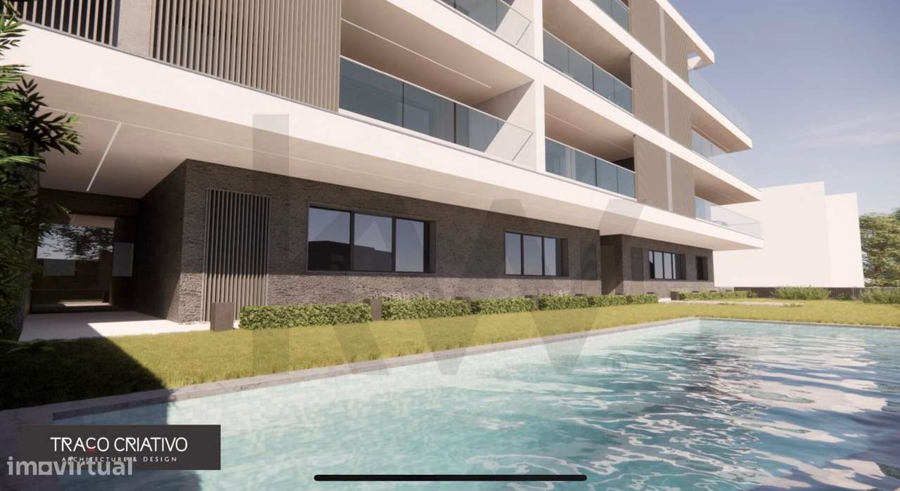 Condomínio Privado Quinta Grande | T1 | Terraço | Piscina | Parqueamen - Grande imagem: 2/18