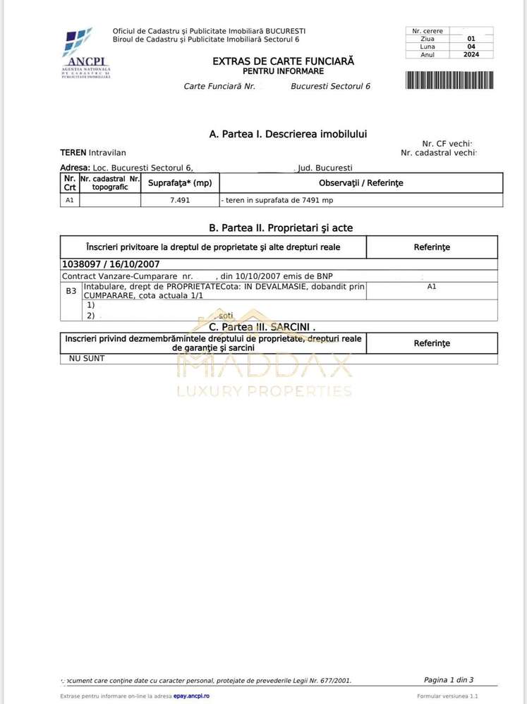 Teren Intravilan ***7.491 mp*** 2S+P+14E // Drumul Taberei - Imagine principală: 4/5