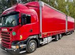 Scania R410 HIGHLINE 6x2 JUMBO OŚ PODNOSZONA AUTOMAT RETARDER STANDKLIMA FIRANKA DŁ:7.80m + PRZYCZEPA TANDEM WIELTON FIRANKA DŁ:7.80m NOWE PLANDEKI ZESTAW PRZEJAZDOWY EURO 6 2015 IGŁA - 10