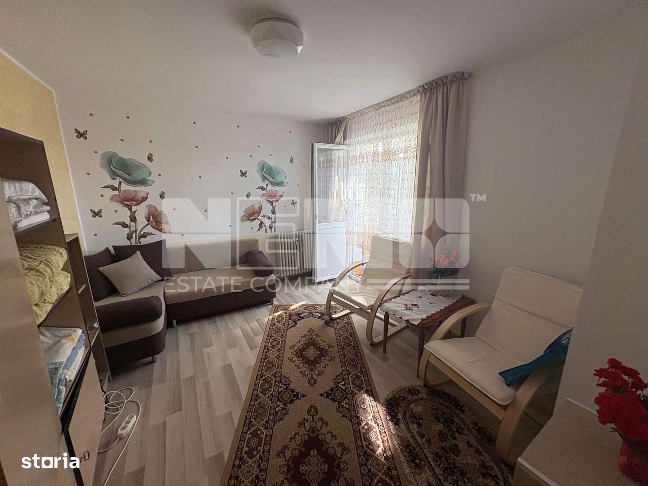 GARSONIERĂ DE ÎNCHIRIAT| ETAJ 3/4 | RĂDĂUȚI - Imagine principală: 3/9