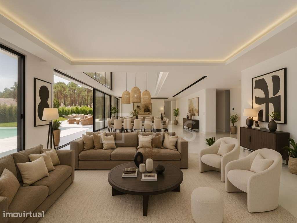 Moradia T6 para venda, na Herdade da Aroeira, com piscina e jardim - Grande imagem: 5/58