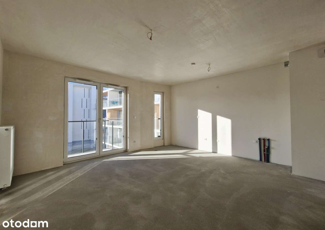 2 pokoje na prawie 50m2 | do wykończenia | zieleń | usługi | tramwaj - Pełny obrazek: 2/11