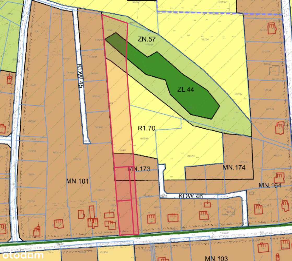 Kompleks działek 7159m² w Rudzicy – MPZP i media-9