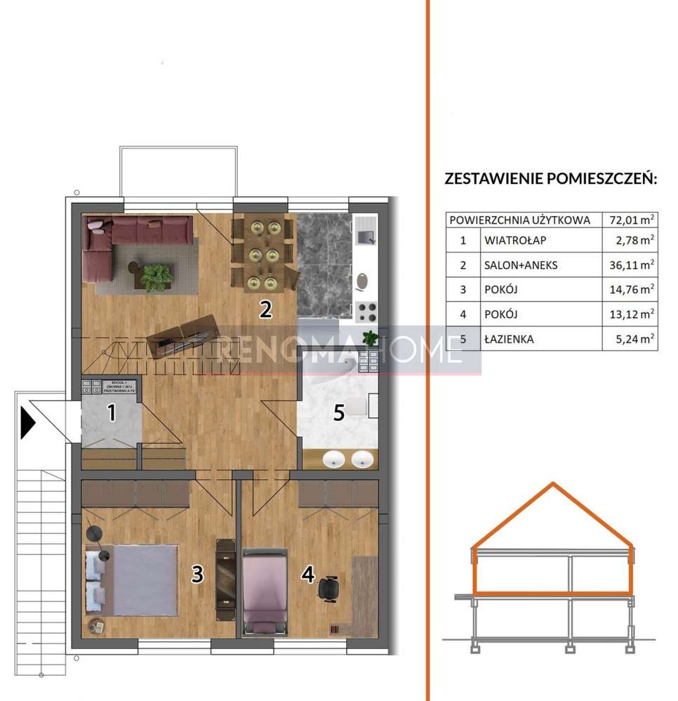 Lutynia | 2 poziomy | 128 m2 | Ogród - Pełny obrazek: 4/6