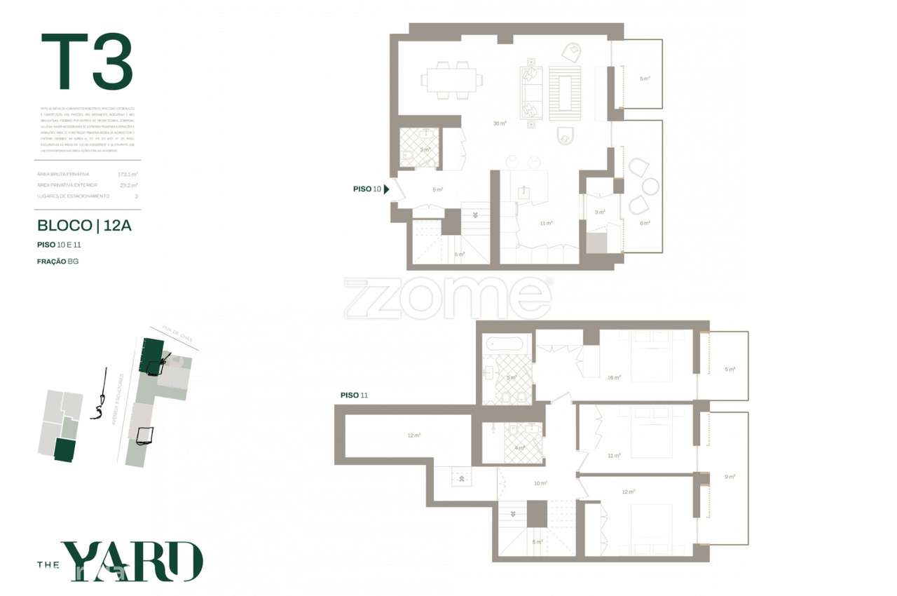 T3 Duplex The Yard | Vista Mar | Jardins da Arrábida - Grande imagem: 2/2