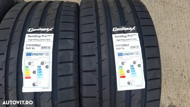 4 anvelope vara 275-35-22 fata 315-30-22 spate BMW X5 X6 G05 G06 X7 G07  Porsche Cayenne mercedes GLE dot 2023 - 3