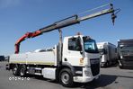 DAF CF 370 / 6x2 / SKRZYNIOWY - paka: 6,5 m / + HDS PALFINGER PK 18002 - wysów: 10,2 m / EURO 6 / 3 osie / oś podnoszona - 6