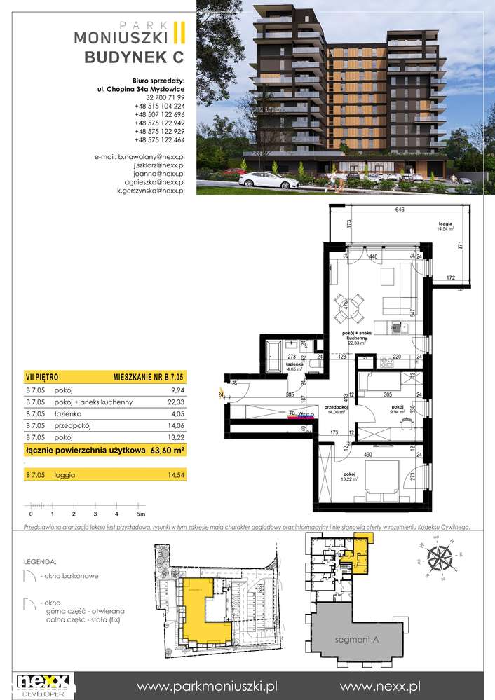 Park Moniuszki I​I | mieszkanie 3-pok. | B 7.05 - Pełny obrazek: 3/13