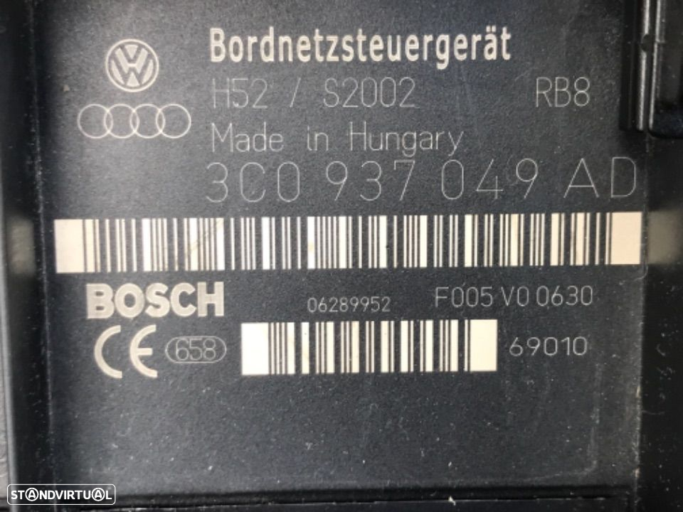Módulo C/Reles VW Passat  B6 2.0 TDI   3C0937049-AD de 06 a 09 - 2