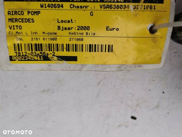 MERCEDES VITO 2.2CDI A0002342411 447200-9625 KOMPR - 5