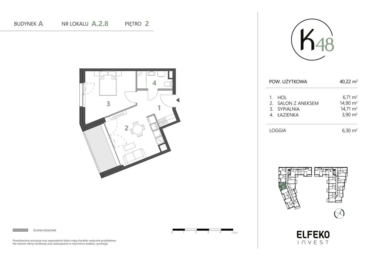 K48 - 2 pokoje w nadmorskiej dzielnicy, inwestycyjne - Pełny obrazek: 2/6