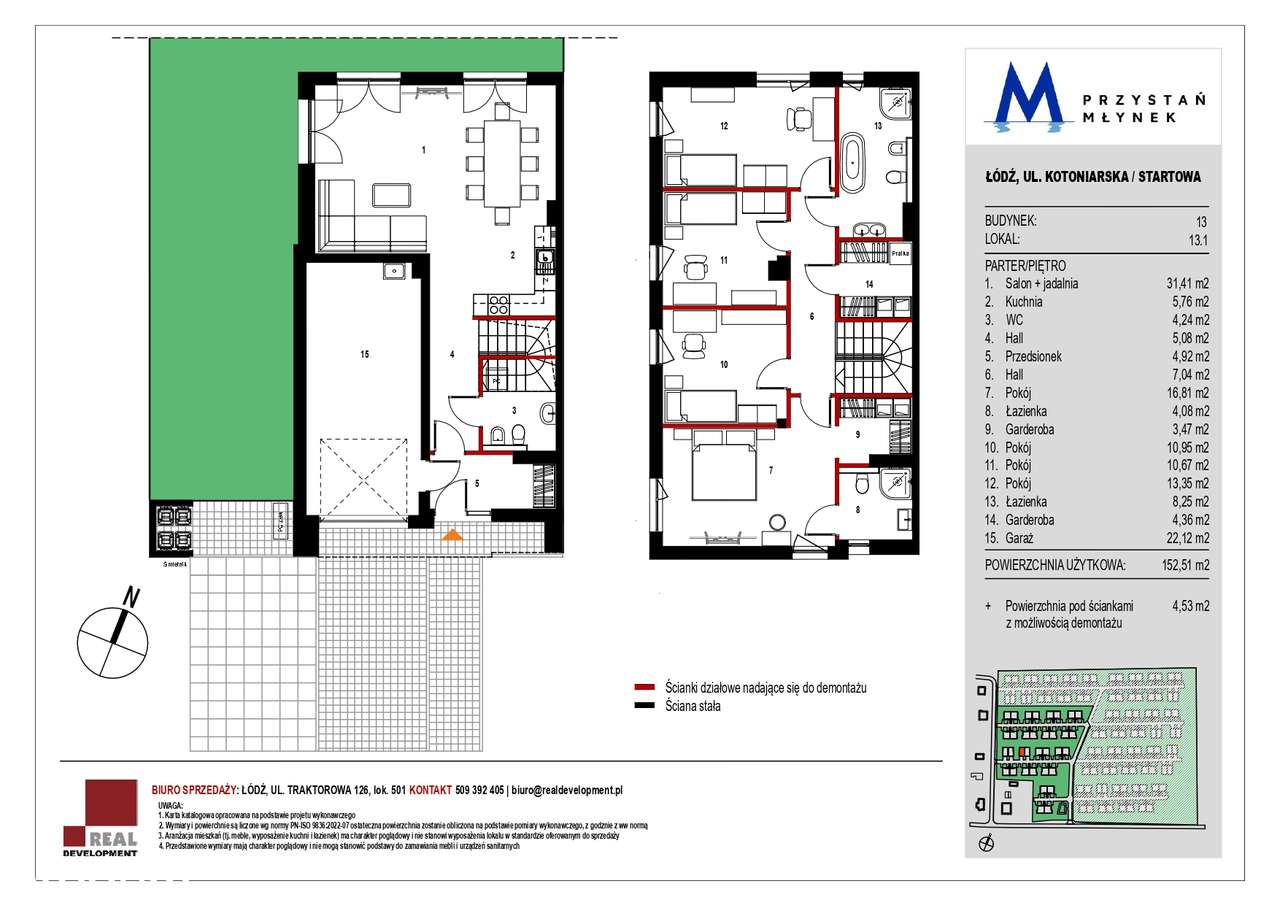 Do sprzedania dom na zamkniętym osiedlu Przystań Młynek w Łodzi - Pełny obrazek: 5/5