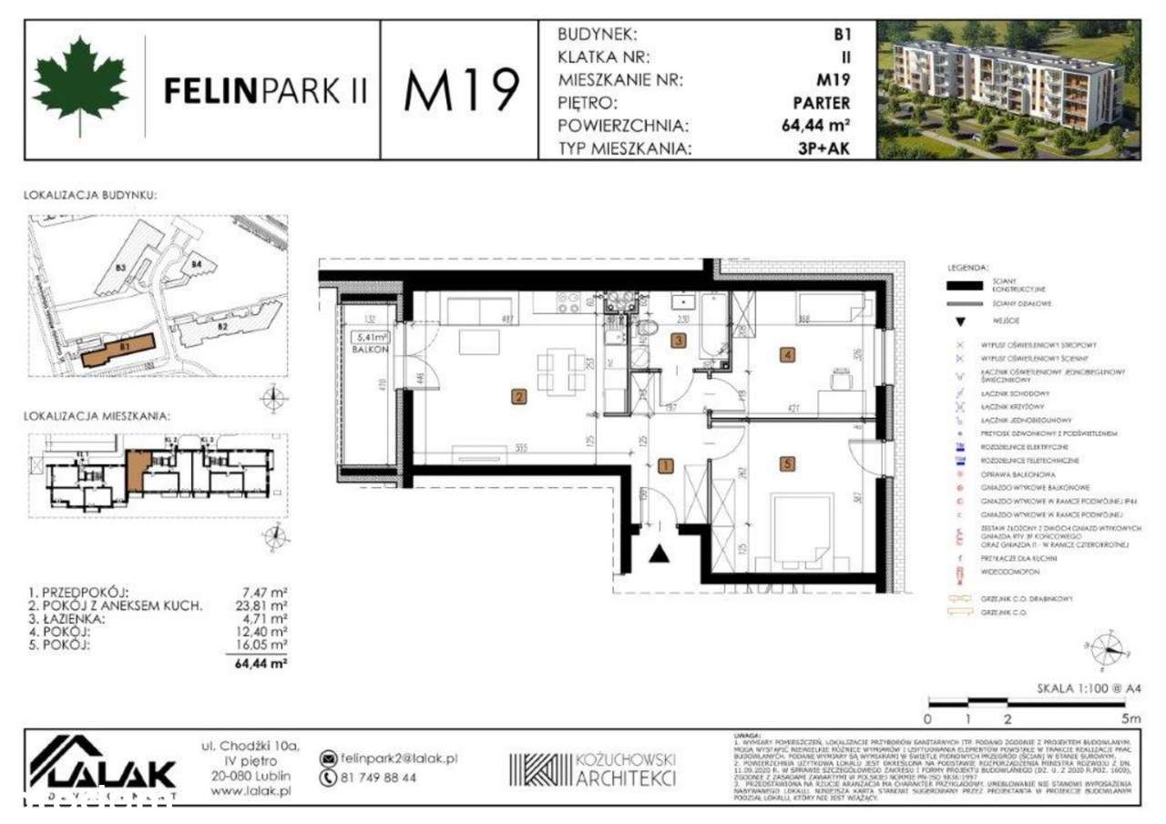3-pokojowe mieszkanie 64m2 Bez Pośredników - Pełny obrazek: 2/9