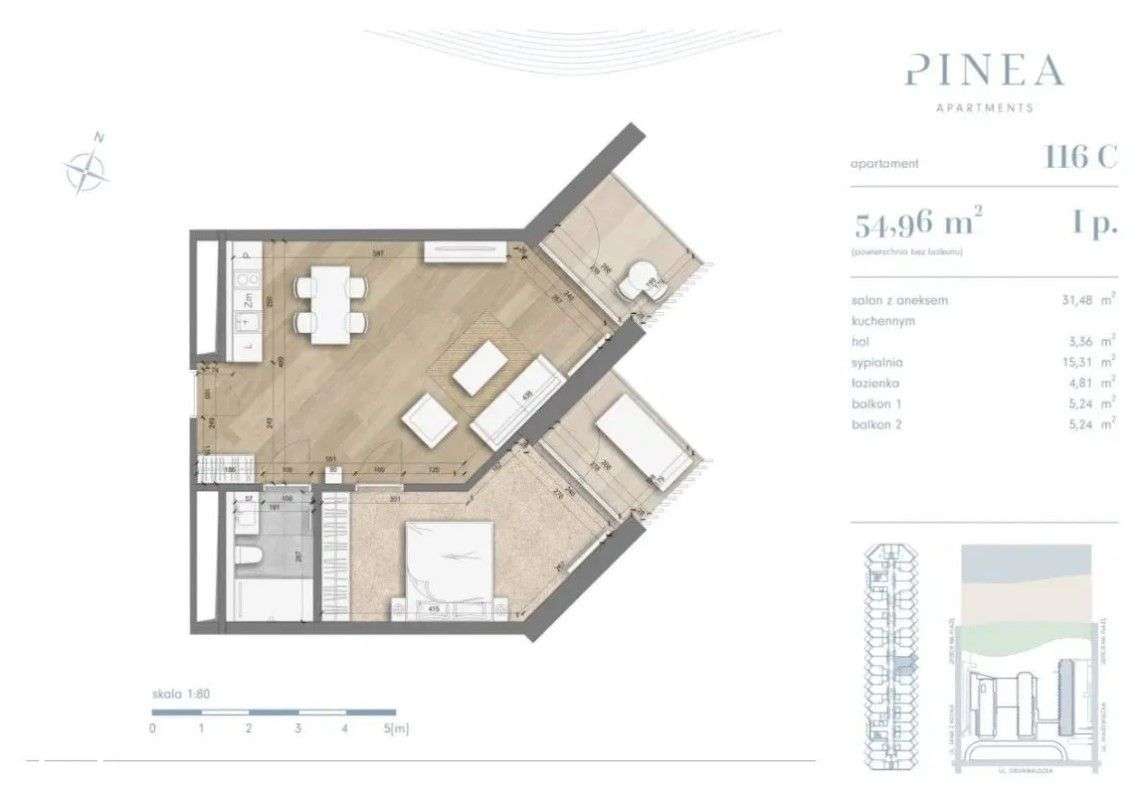 PINEA | gotowy do odbioru | tuż przy plaży - Pełny obrazek: 3/13