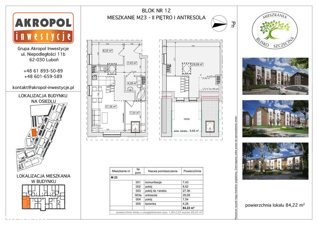 Skarbimierzyce | mieszkanie 3-pok. | B12-M23 - Pełny obrazek: 2/6