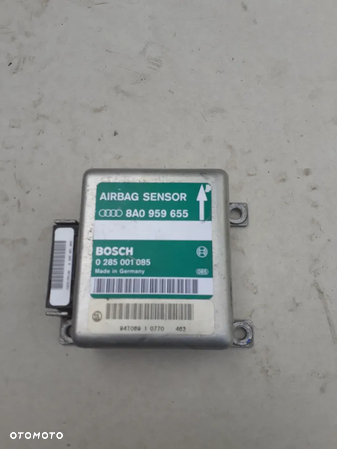 MODUŁ SENSOR PODUSZEK POWIETRZNYCH AIRBAG AUDI 80 B4 8A0959655 0285001085 - 1