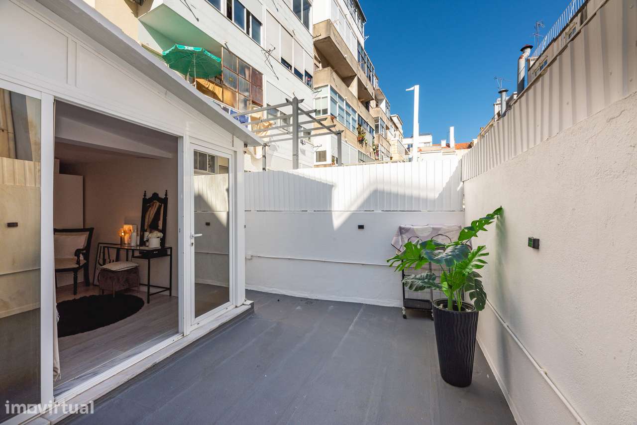 Apartamento T1 com terraço-16