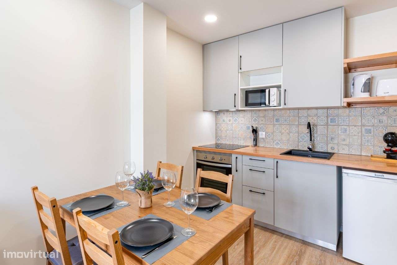 T1 Mobilado e Equipado - Despesas incluídas - Arrendamento Temporário - Grande imagem: 5/8