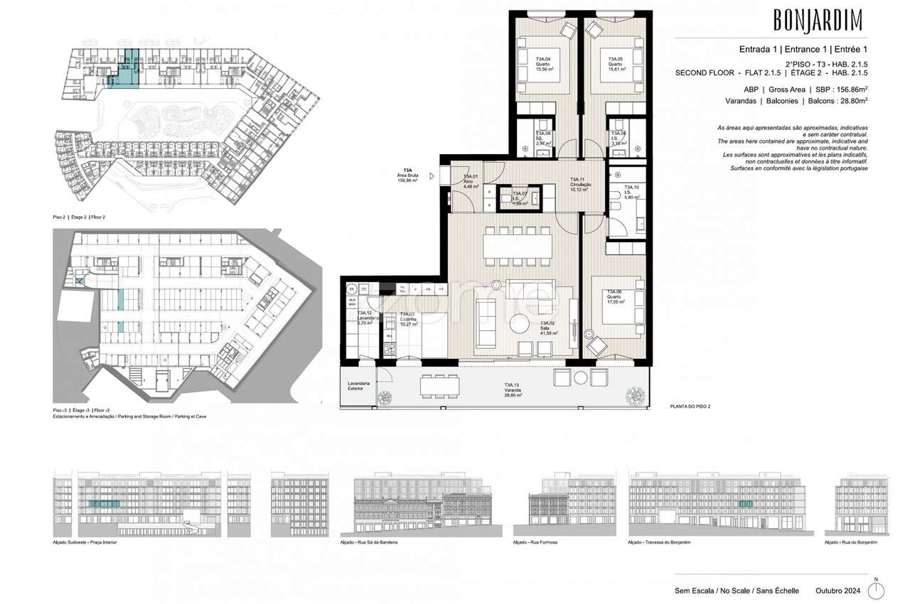 Apart T3 no Condomínio Exclusivo BONJARDIM CP - Grande imagem: 3/51