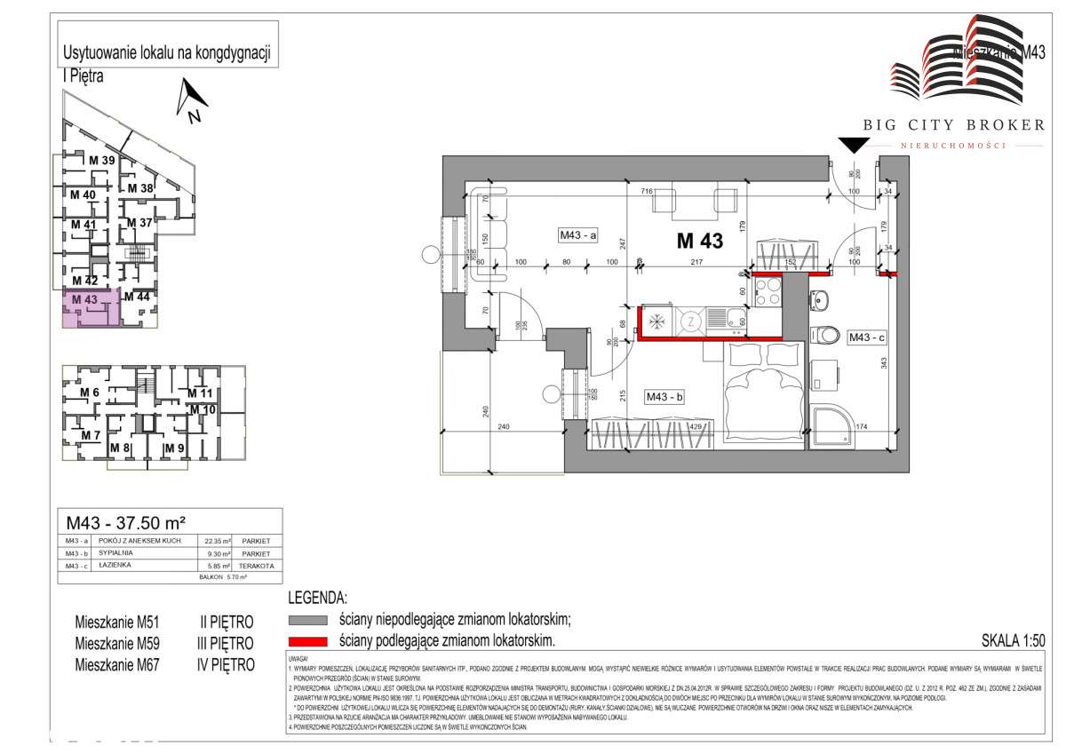 41,70 m2 - Zielone Tarasy Botanik ** Przedsprzedaż - Pełny obrazek: 2/5