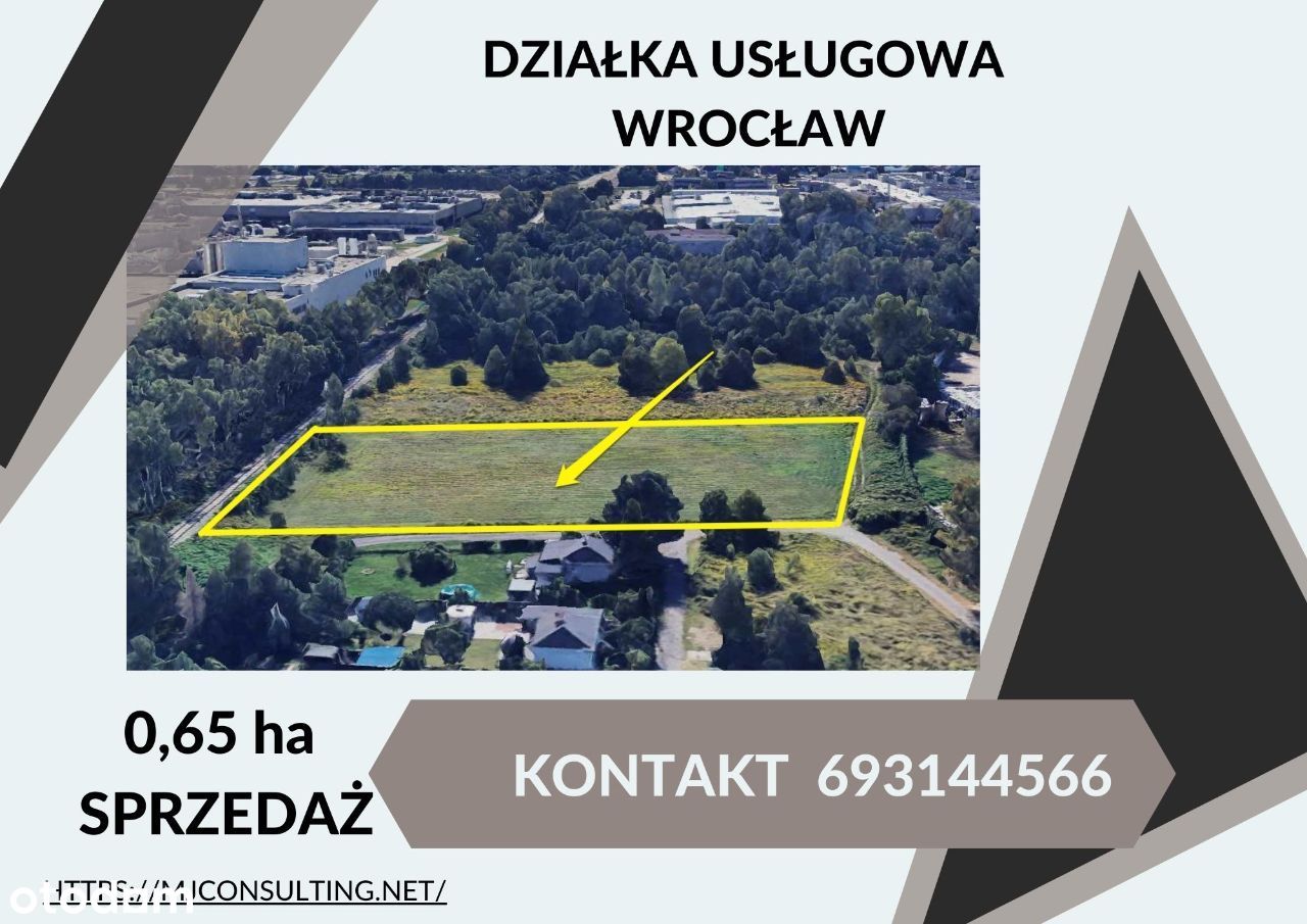 Wrocław Kowale działka usług.-produkcyjna 0,65 ha