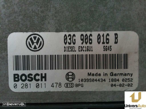 CENTRALINA MOTOR UCE VOLKSWAGEN GOLF V 2004 -03G906016B - 1