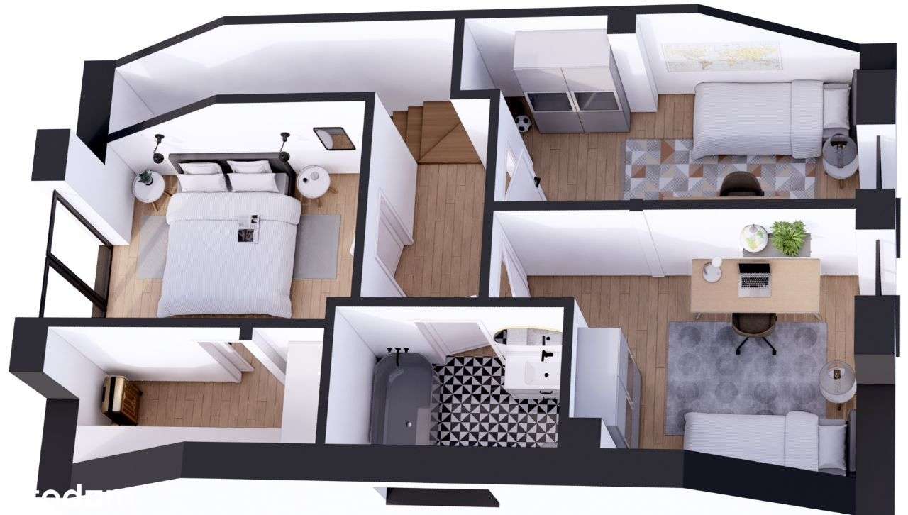 Dom BARDZO Wysoki STANDARD 4 pokoje STRYCH Ogród - Pełny obrazek: 4/6