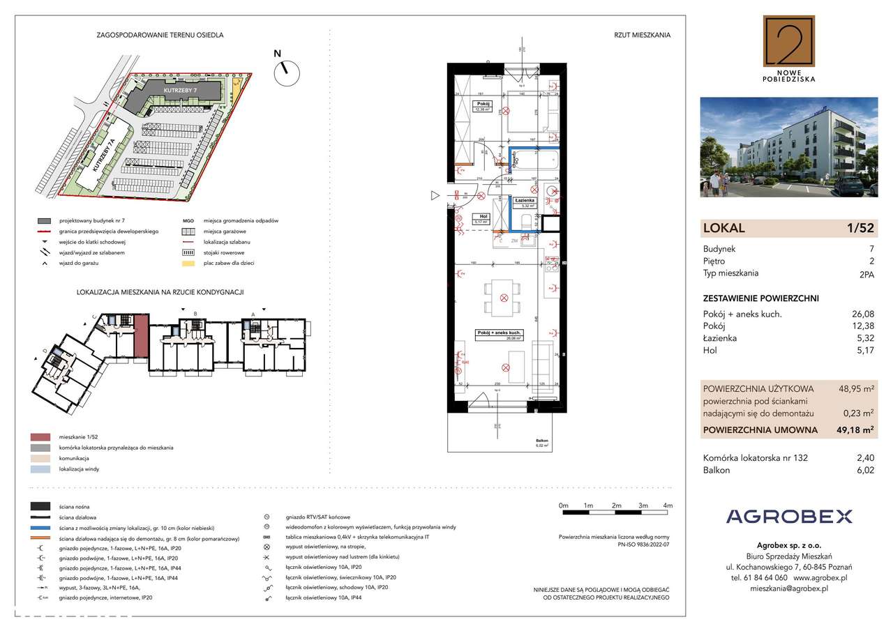 Nowe Pobiedziska 2 | mieszkanie 2-pok. | M1_52 - Pełny obrazek: 2/9
