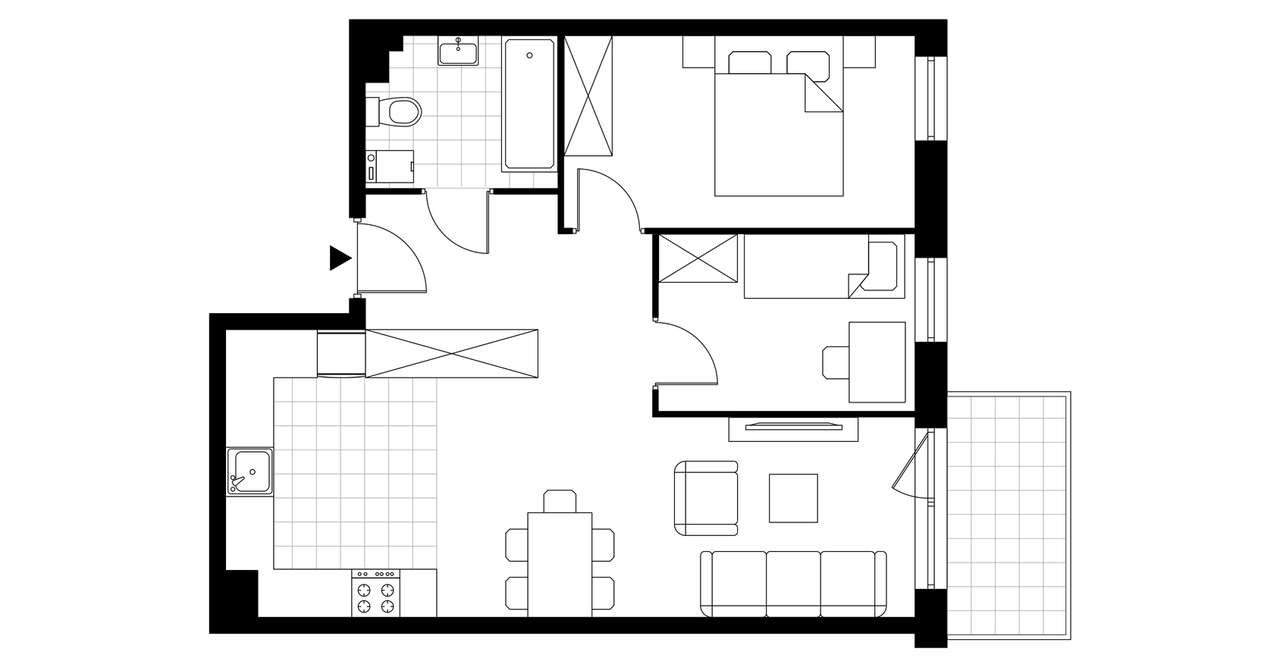 2-pokojowe mieszkanie 53m2 Bez Pośredników - Pełny obrazek: 3/8