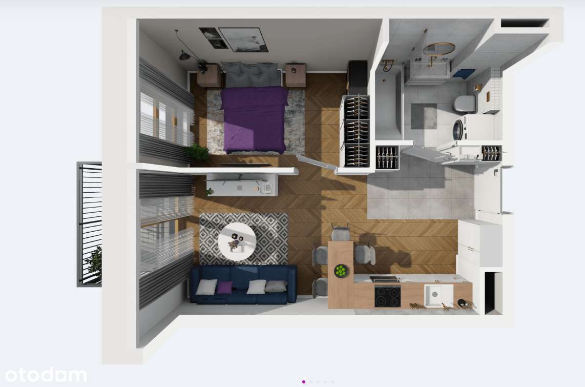 Odbiór już w listopadzie ! Ostatnie piętro !  2 pokoje, bez prowizji !-2