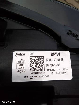 BMW X1 F48 LCI LAMPA REFLEKTOR LEWA PRAWA IDEALNE - 6