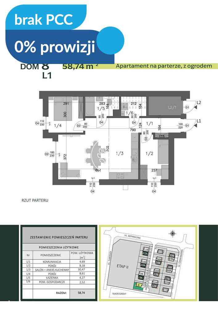 Tuberozy, Osielsko - 0%PROWIZJI