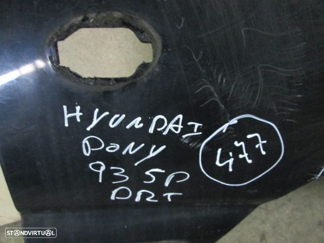 Peça - Guarda Lamas Gl477 Hyundai Pony 1993 5P Preto Usado Drt
