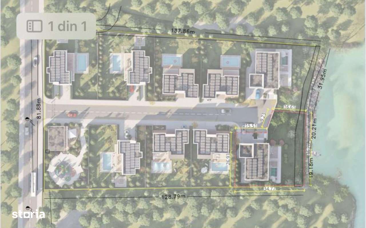 Teren intravilan excepțional – între pădure și lac, Corbeanca, Str. La - Imagine principală: 2/2